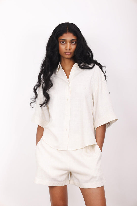 Urban Pioneers Nemi Short sleeve Shirt Light sand