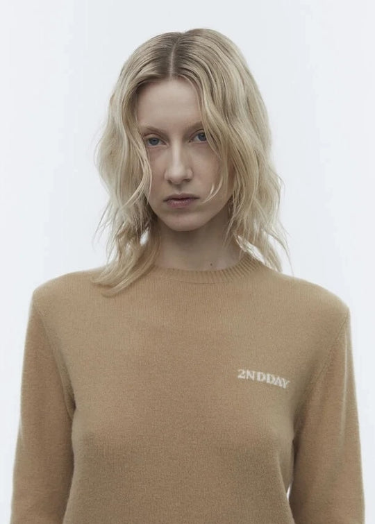 2NDDAY Lance TT Soft Wool Blend Pullover classic camel