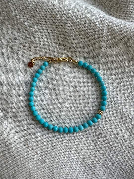 Plissé Copenhagen Aza Bracelet Turquoise