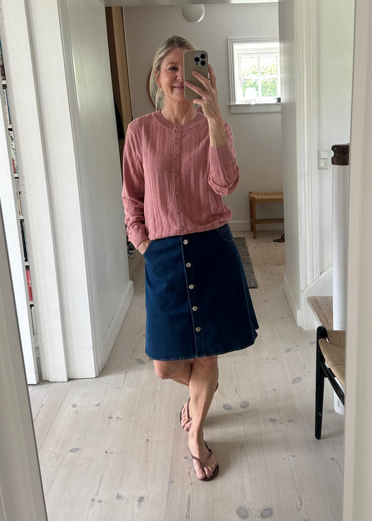 La Rouge Anette Cardigan Rose