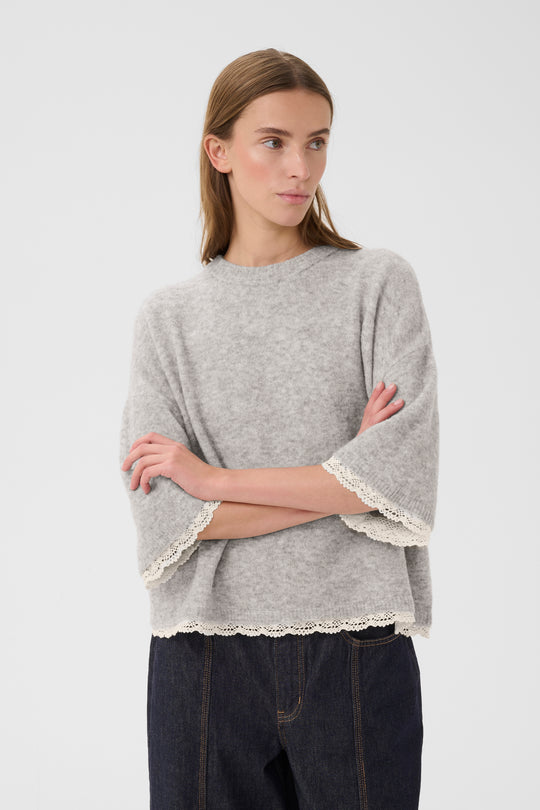 Karen by Simonsen KBEris O-neck Grey Melange