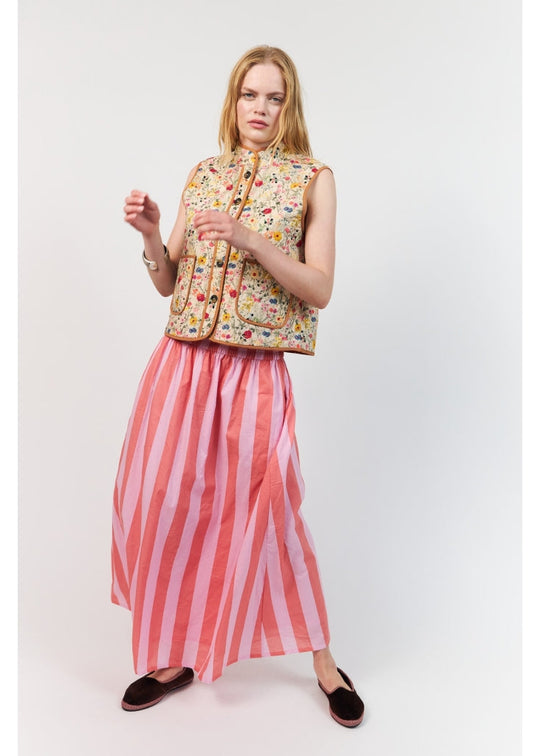 Lollys Laundry CairoLL Quilted Vest Flower Print