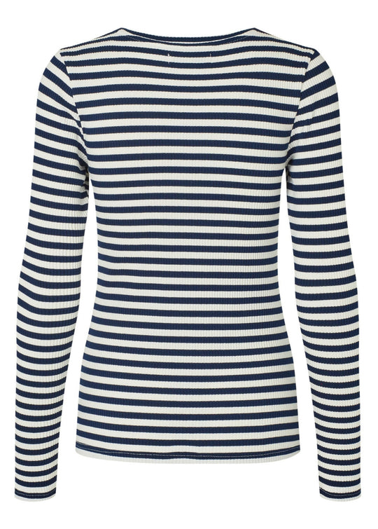 Lollys Laundry MayellaLL Top LS 26 Navy stripe