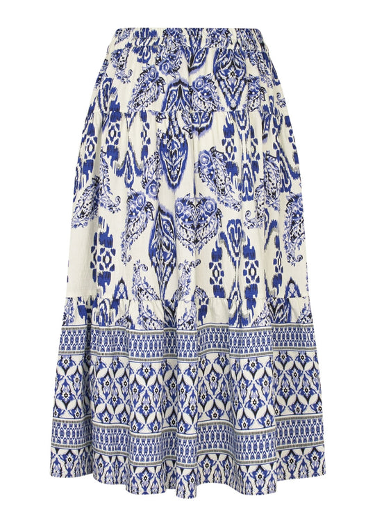 Lollys Laundry MorningLL Midi Skirt 20 blue