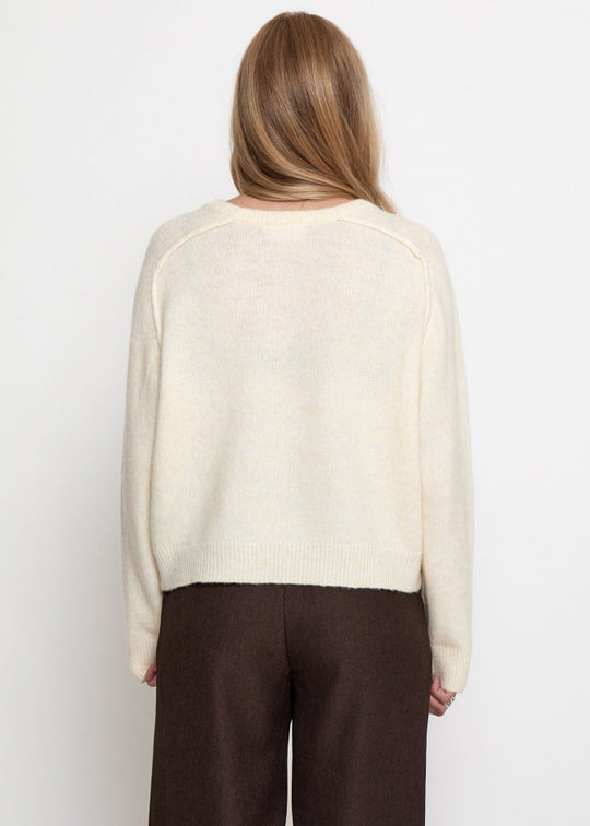 Peppercorn PCTirna RWS V-neck Pullover Fog Sand