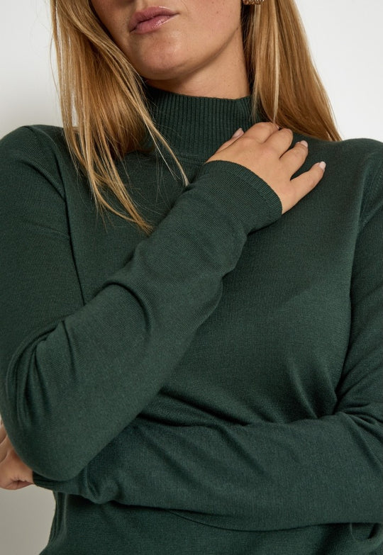 Minus MSLana Roll Knit Pullover 4112 Jungle Green