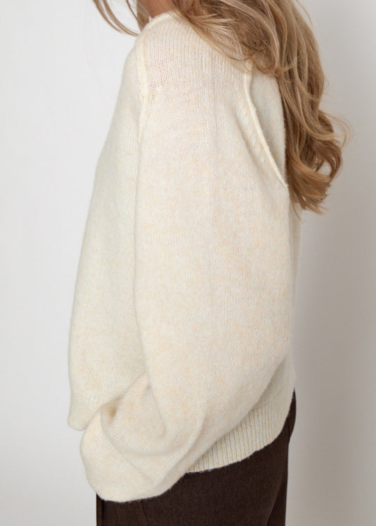 Peppercorn PCTirna RWS V-neck Pullover Fog Sand