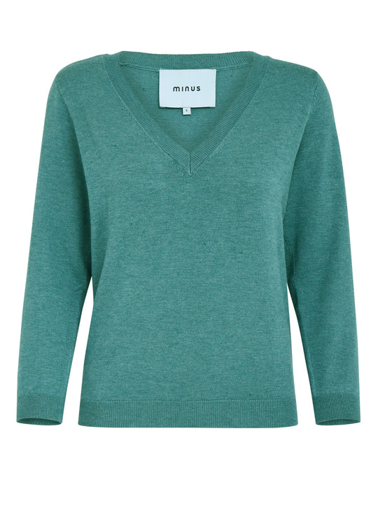 Minus Msmilla 3/4 manche en tricot pulvérisant la brume de mer melange