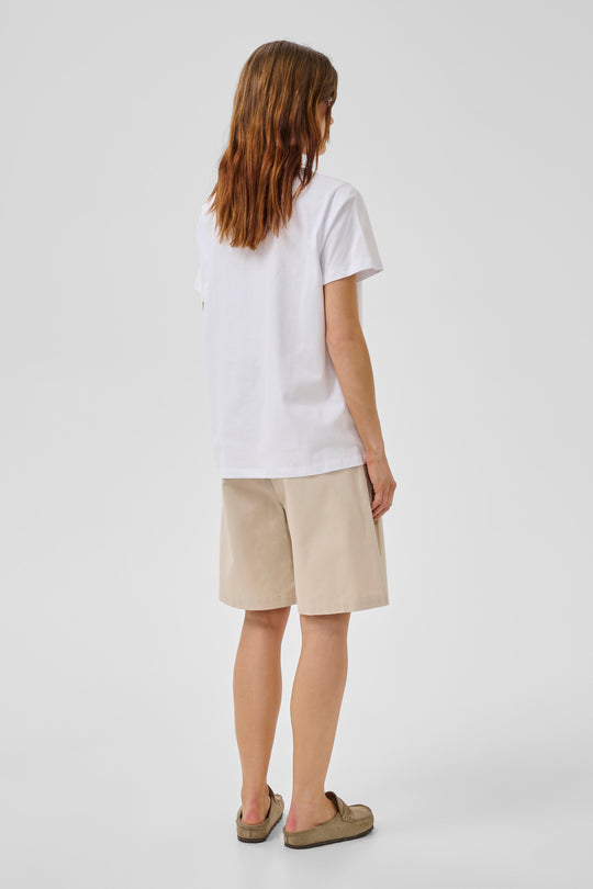 My Essential Wardrobe SeattleMW Logo Emb. Tee Bright White
