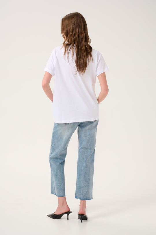 My Essential Wardrobe SeattleMW Logo Emb. Tee Bright White