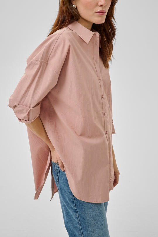 My Essential Wardrobe SunnaMW Boxy Shirt Adobe Rose Pink