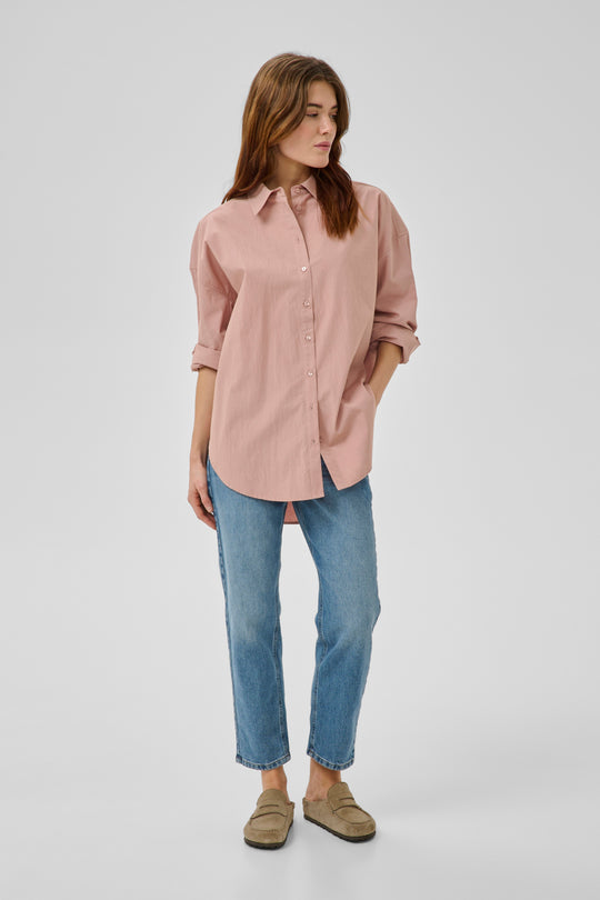 My Essential Wardrobe SunnaMW Boxy Shirt Adobe Rose Pink