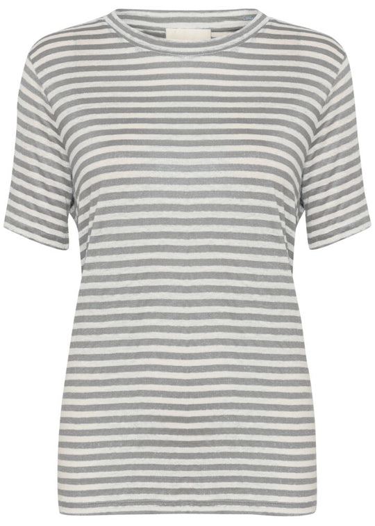 My Essential Wardrobe LisaMW Striped Tee Frost Gray Striped