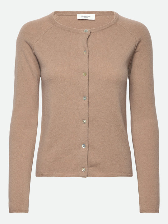 Rosemunde Laica Cashmere LS O-neck Raglan Cardigan Mocha Meringue