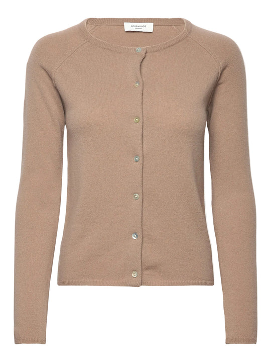 Rosemunde Laica Cashmere LS O-neck Raglan Cardigan Mocha Meringue