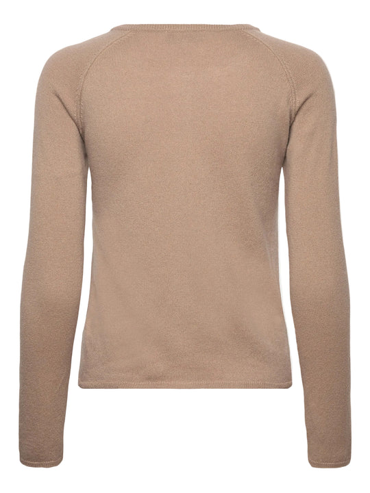 Rosemunde Laica Cashmere LS O-neck Raglan Cardigan Mocha Meringue