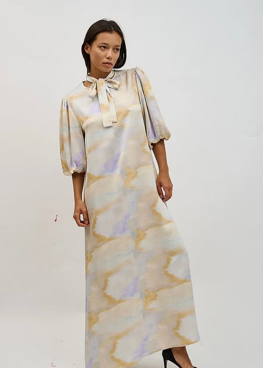 Helmstedt Camilla Dress Aurora Watercolor Print
