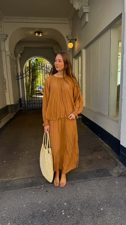 Esmé Studios ESTova LS Blouse GRS Chipmunk