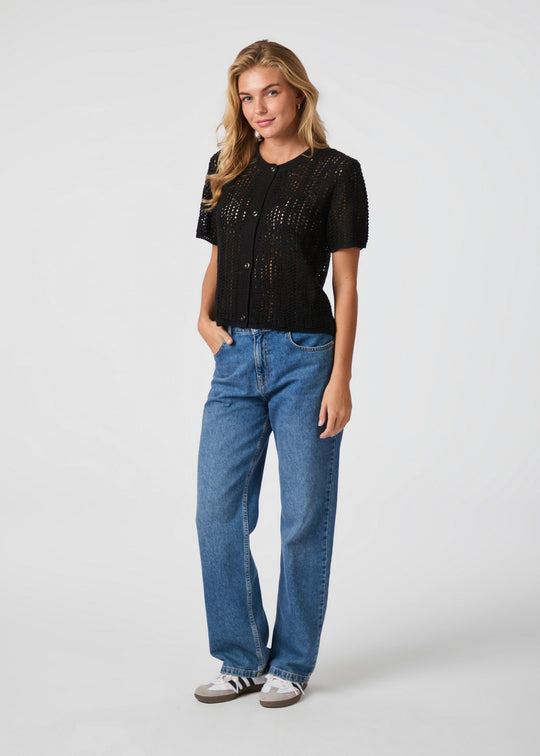 Neo Noir Laurana Crochet Cardigan Off White (copie)