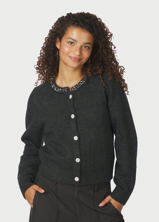 Neo Noir Marie Stone cardigan Antracit