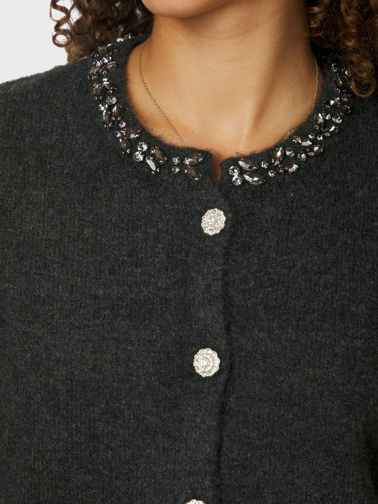 Neo Noir Marie Stone cardigan Antracit