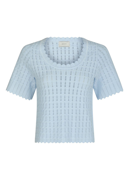 Neo Noir Blouse en tricot meiko bleu clair