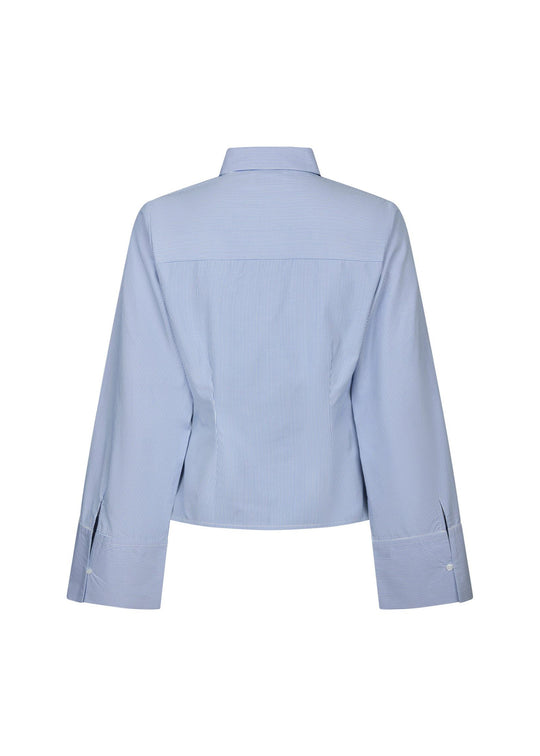 Neo Noir Rosa Mini Stripe Shirt blue