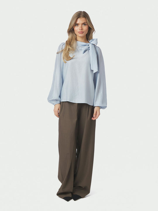 Neo Noir Selene Crisp Blouse Light Blue