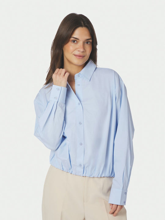 Neo Noir Emmana C Poplin Shirt Light Blue
