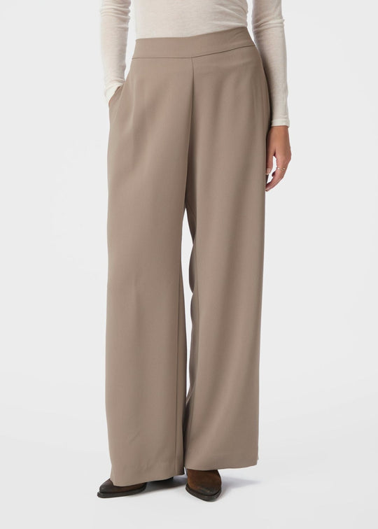 Neo Noir Lunet Crepe Pants Taupe