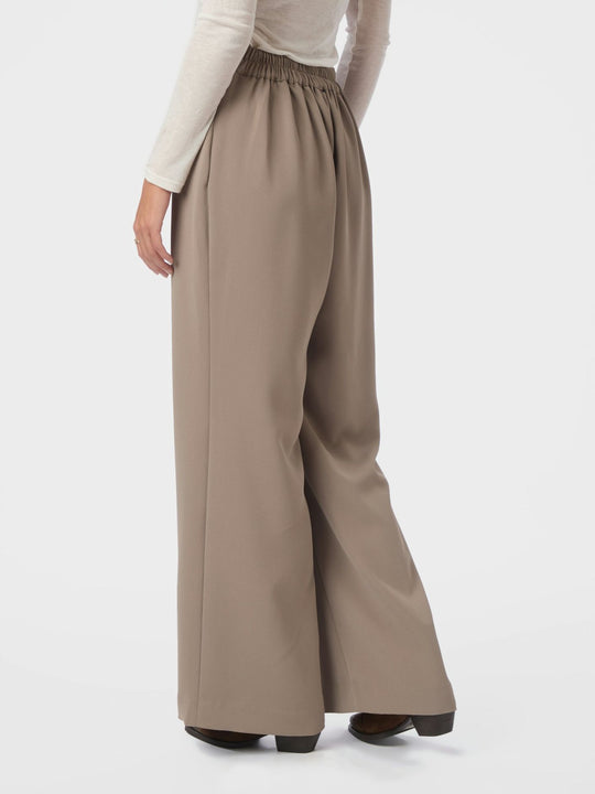 Neo Noir Lunet Crepe Pants Taupe