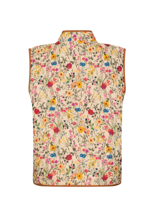 Lollys Laundry CairoLL Quilted Vest Flower Print