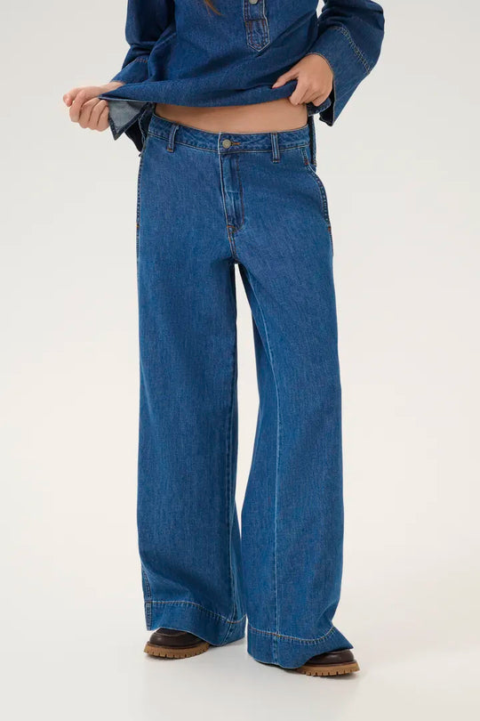 My Essential Wardrobe Jeans Wide MWHilma 171 Medium Blue Wash
