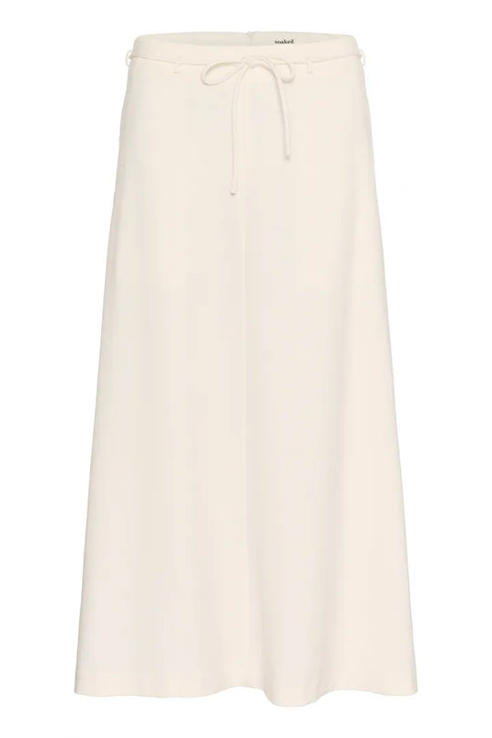 Soaked SLMalika Midi Skirt Broken White