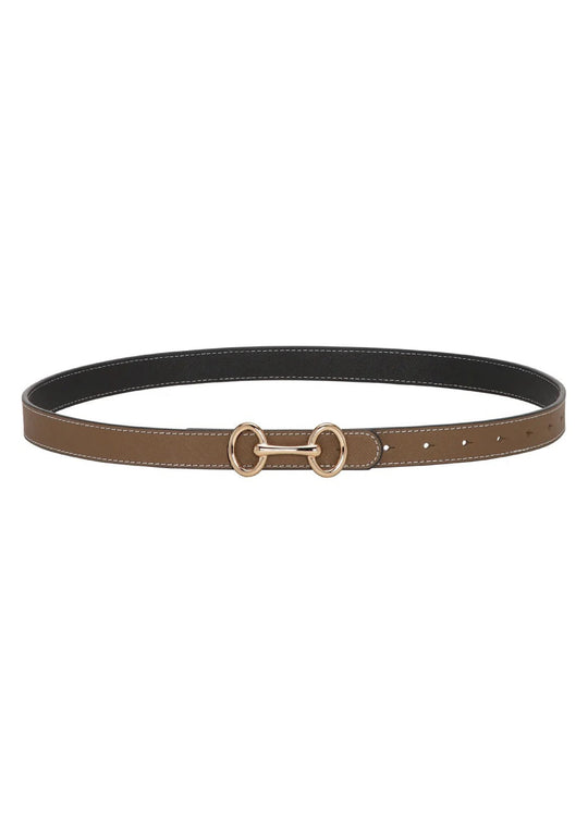 Plissé Copenhagen Grace Belt brown/black