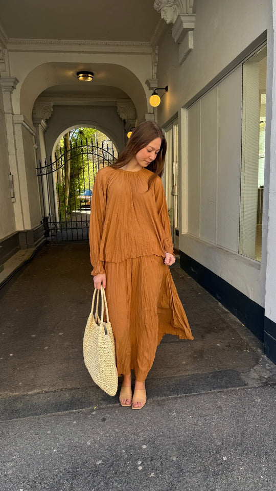 Esmé Studios ESTova LS Blouse GRS Chipmunk