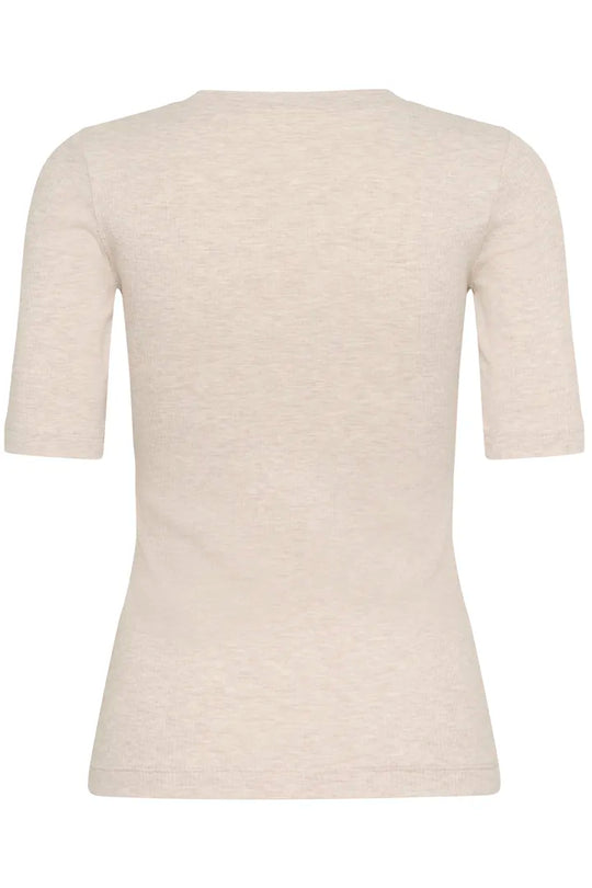 InWear DagnaIW Melange V T-Shirt Ecru