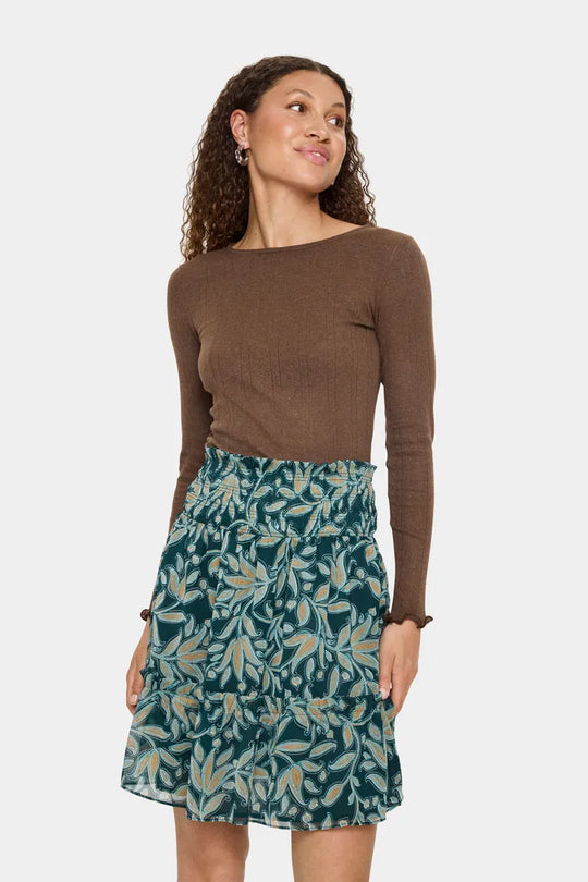 Saint Tropez GruSZ Blouse Fondue Fudge Melange (brun)