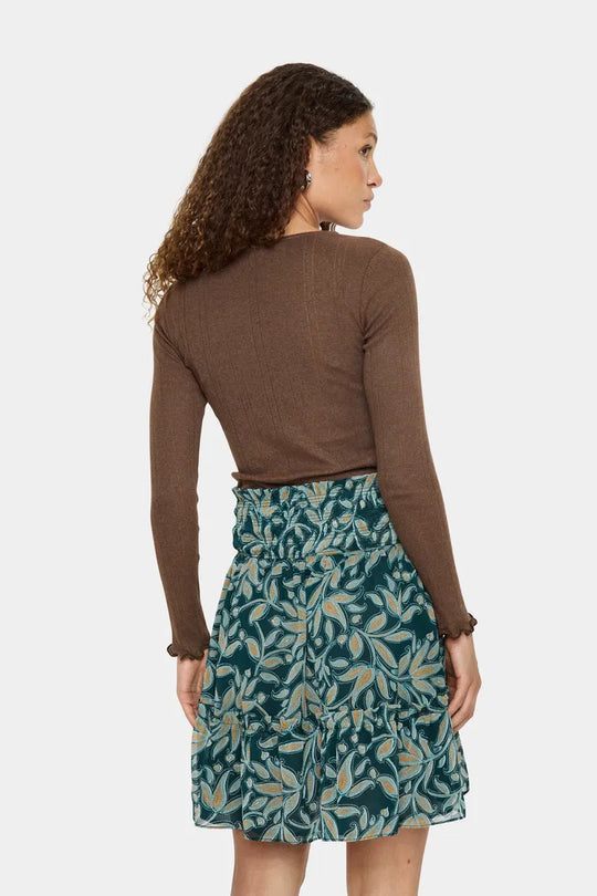 Saint Tropez GruSZ Blouse Fondue Fudge Melange (brun)