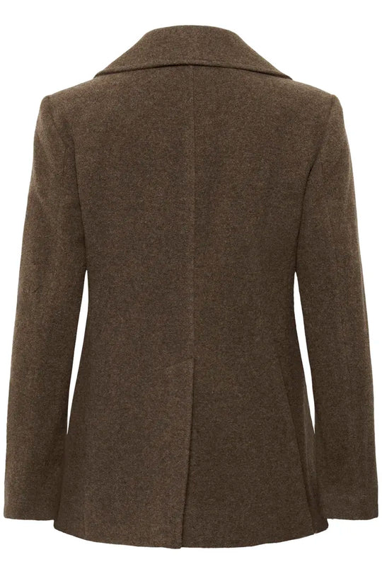 Part Two LekiasPW Coat Dark Walnut Melange