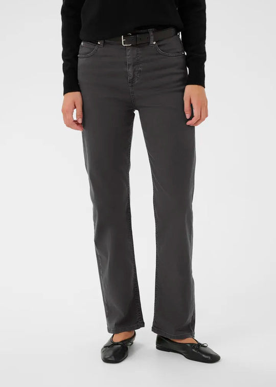 InWear Carlinaiw straight jeans black oyster (grå)