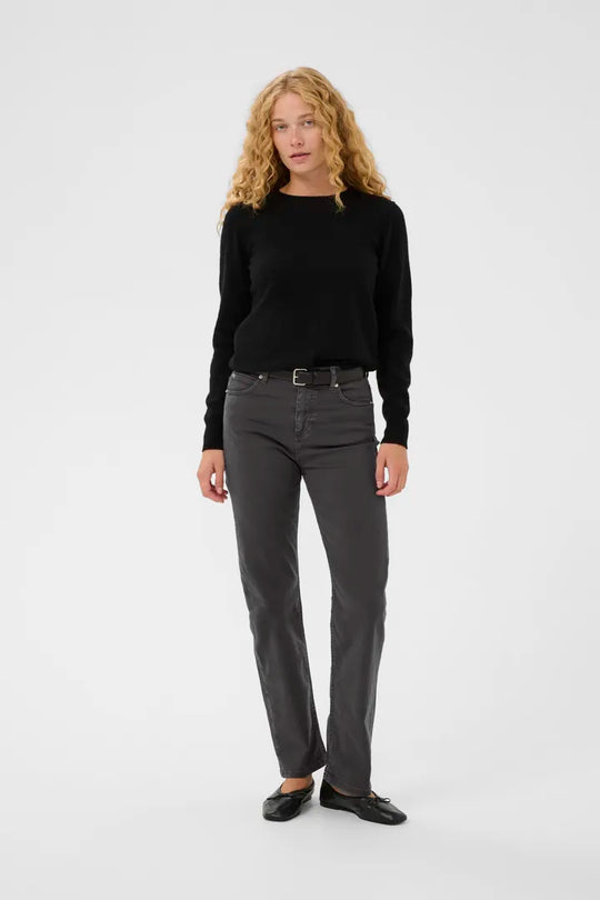 InWear Carlinaiw straight jeans black oyster (grå)