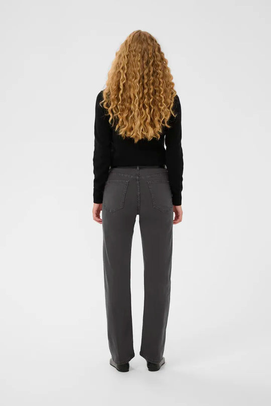 InWear Carlinaiw straight jeans black oyster (grå)