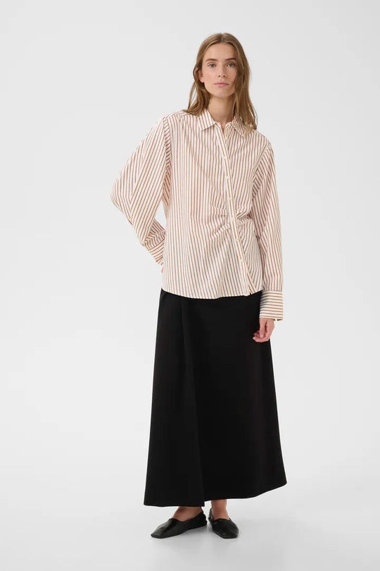 Karen by Simonsen KBElmira Shirt Cinnamon Stripe