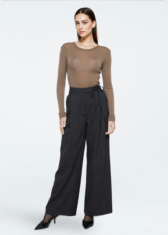 Minimum Gunli Pants Dark Grey Melange