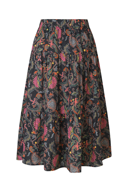 Lollys Laundry MorningLL Midi Skirt Flower Print