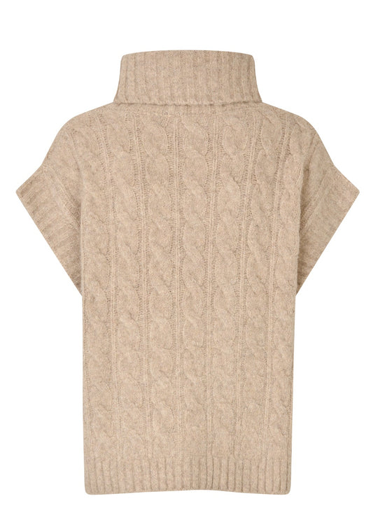 Lollys Laundry FresnoLL Knit Vest SL 04 Sand