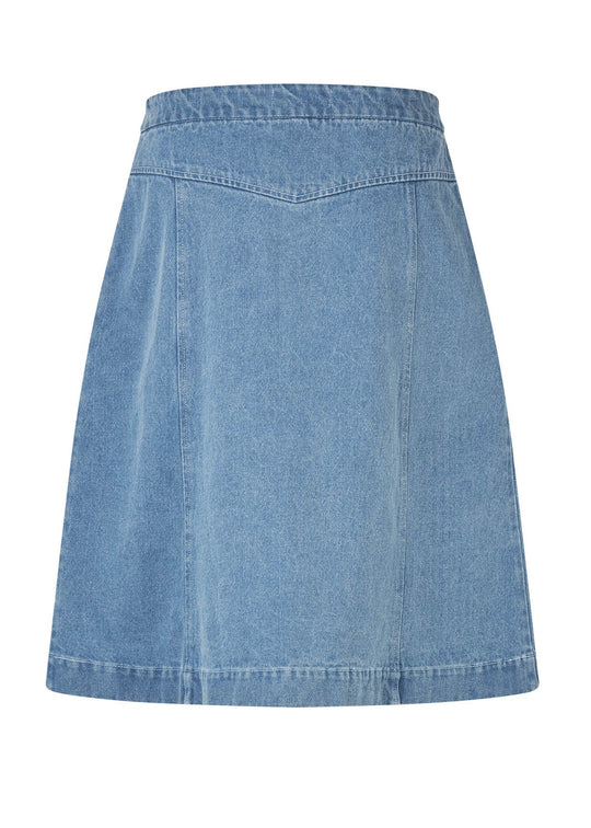 Lollys Laundry KayLL Short Skirt 100 Washed Denim