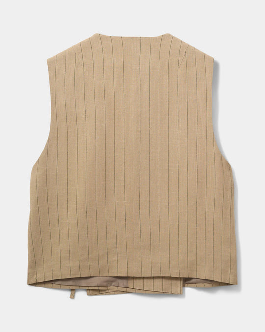 Sofie Schnoor Cailin vest light brown striped