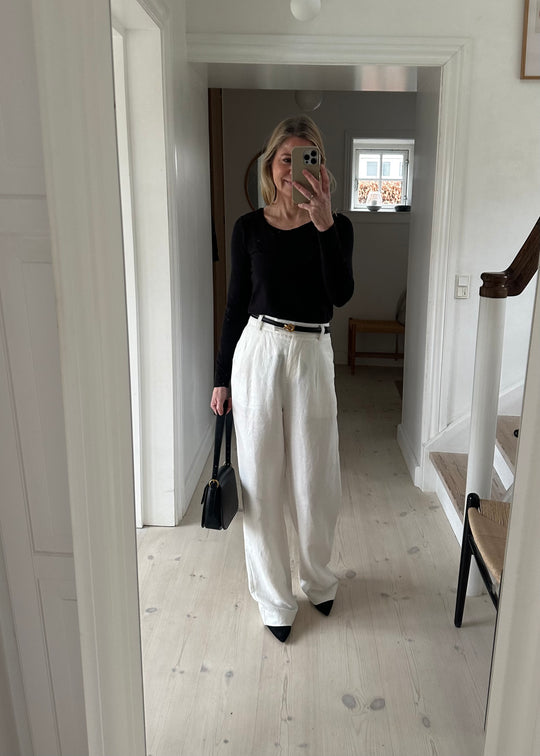 Minus MSAuguste Linen Pants cloud dancer